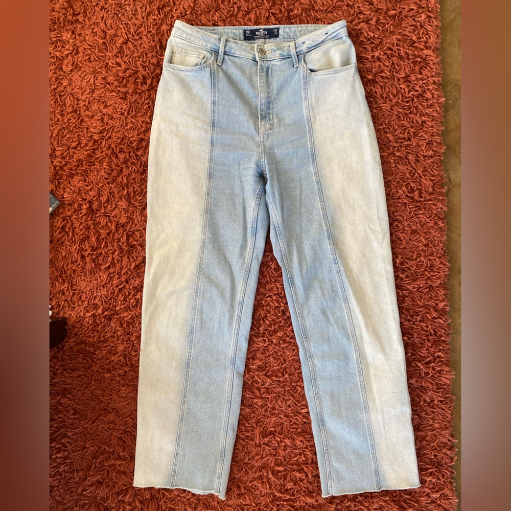 Hollister Light Blue Ultra High-Rise Dad Jeans